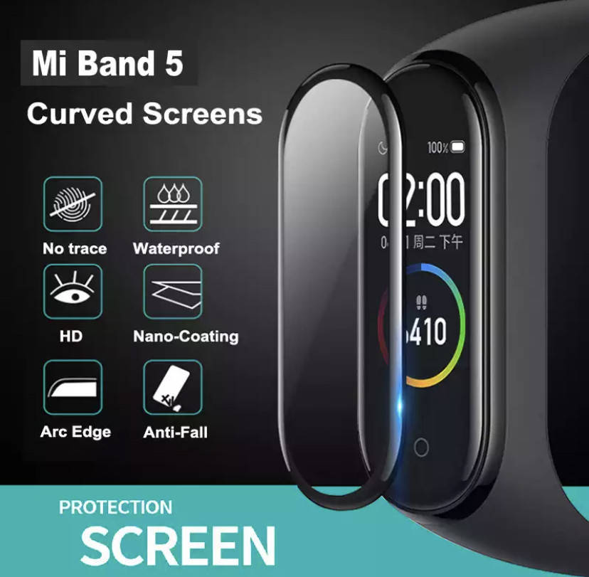

Защитная пленка 3D для Фитнес-трекера / Смарт часов Mi Band 5