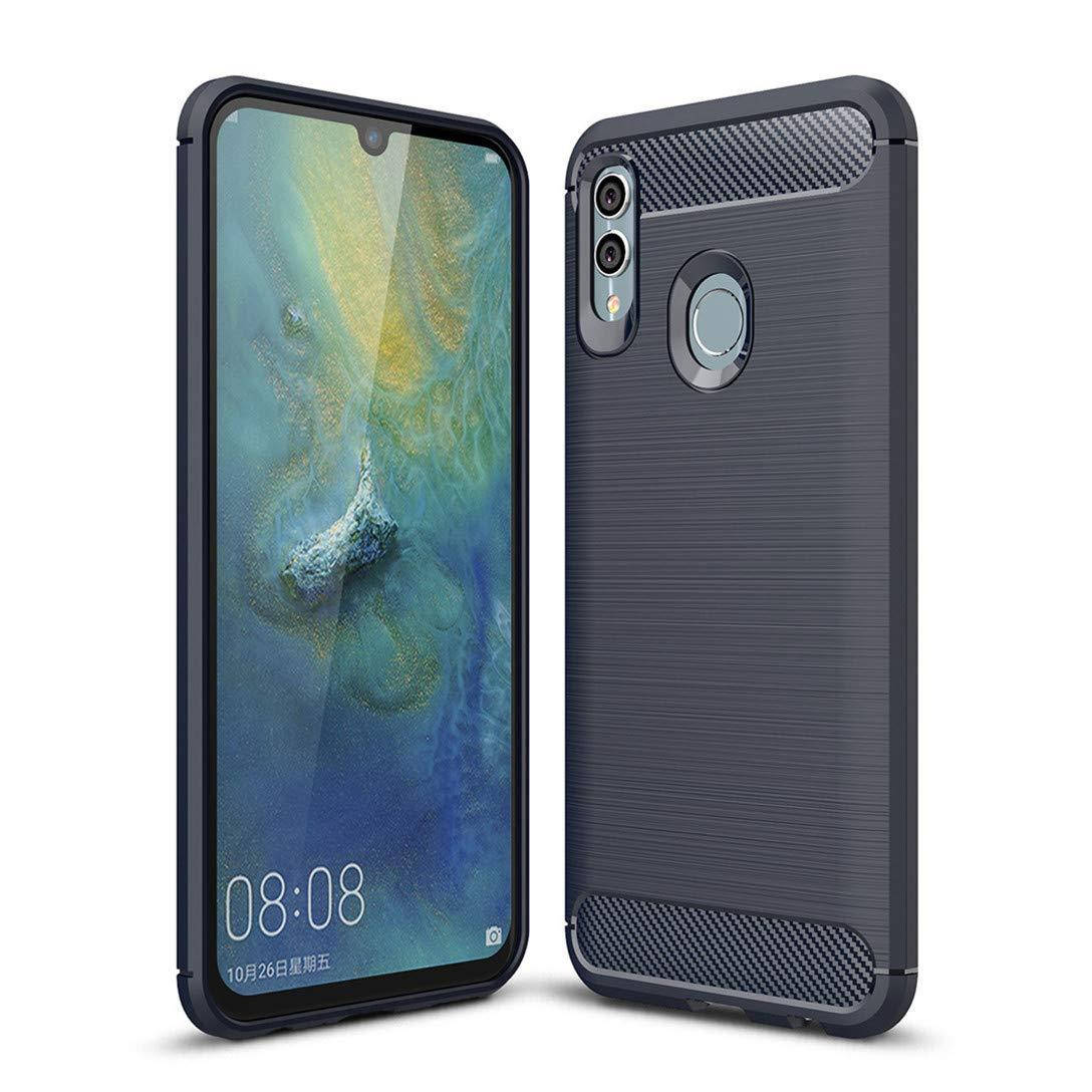 

Чехол Carbon для Huawei P Smart 2019 / HRY-LX1 бампер Blue, Синий