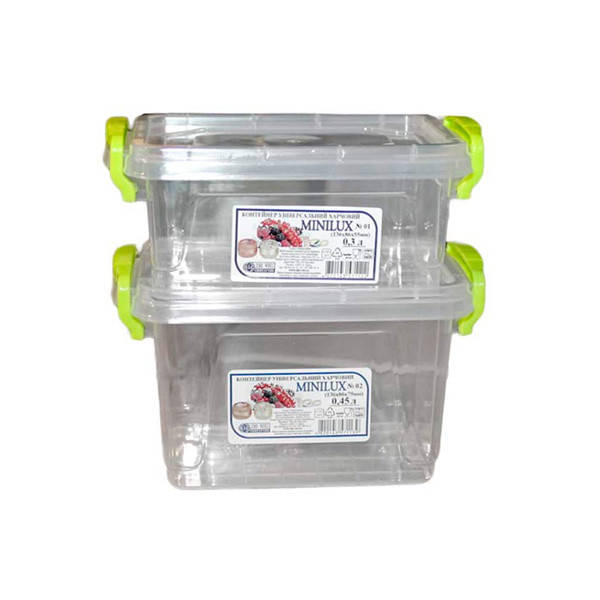 

Контейнер пищ.0,45л (84шт/уп) MiniLux AL-PLASTIK