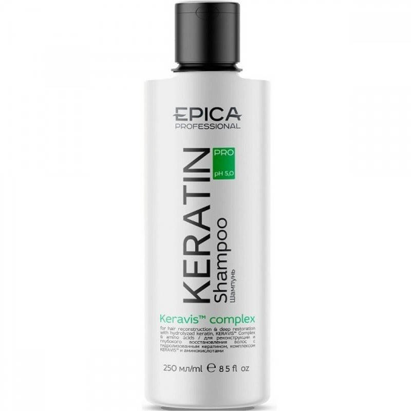 

Шампунь для реконструкции и глубокого восстановления волос Keratin Pro Shampoo Epica, 250 мл