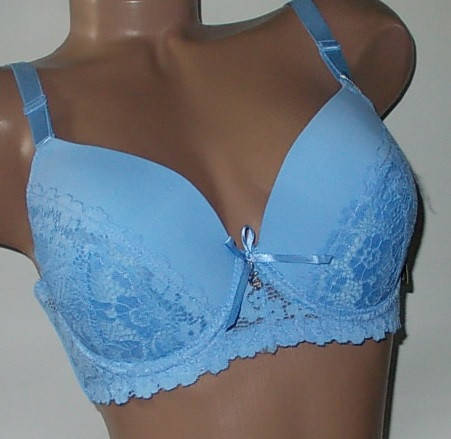 

Бюстгальтер Willa Bra 105Д на тонком поролоне лифчик голубой