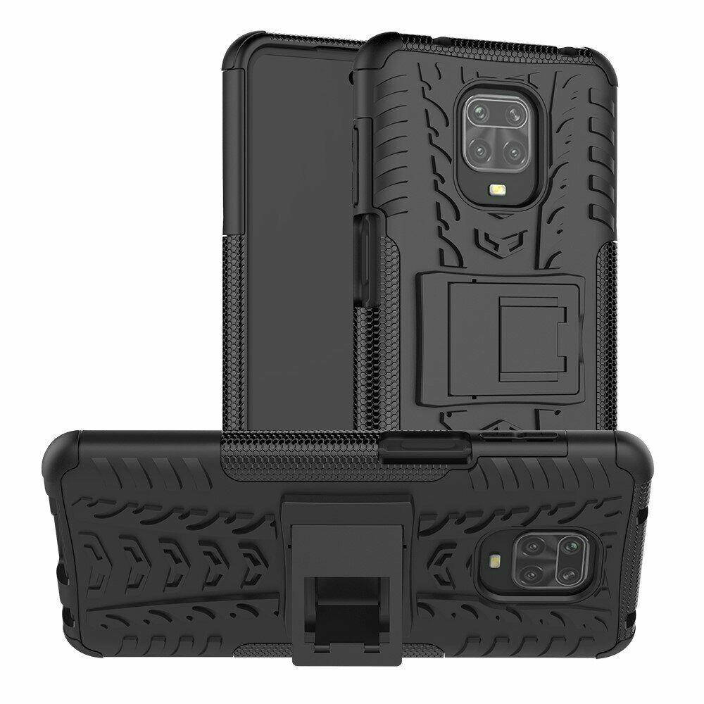 

Чехол Armor для Xiaomi Redmi Note 9 Pro противоударный бампер Black