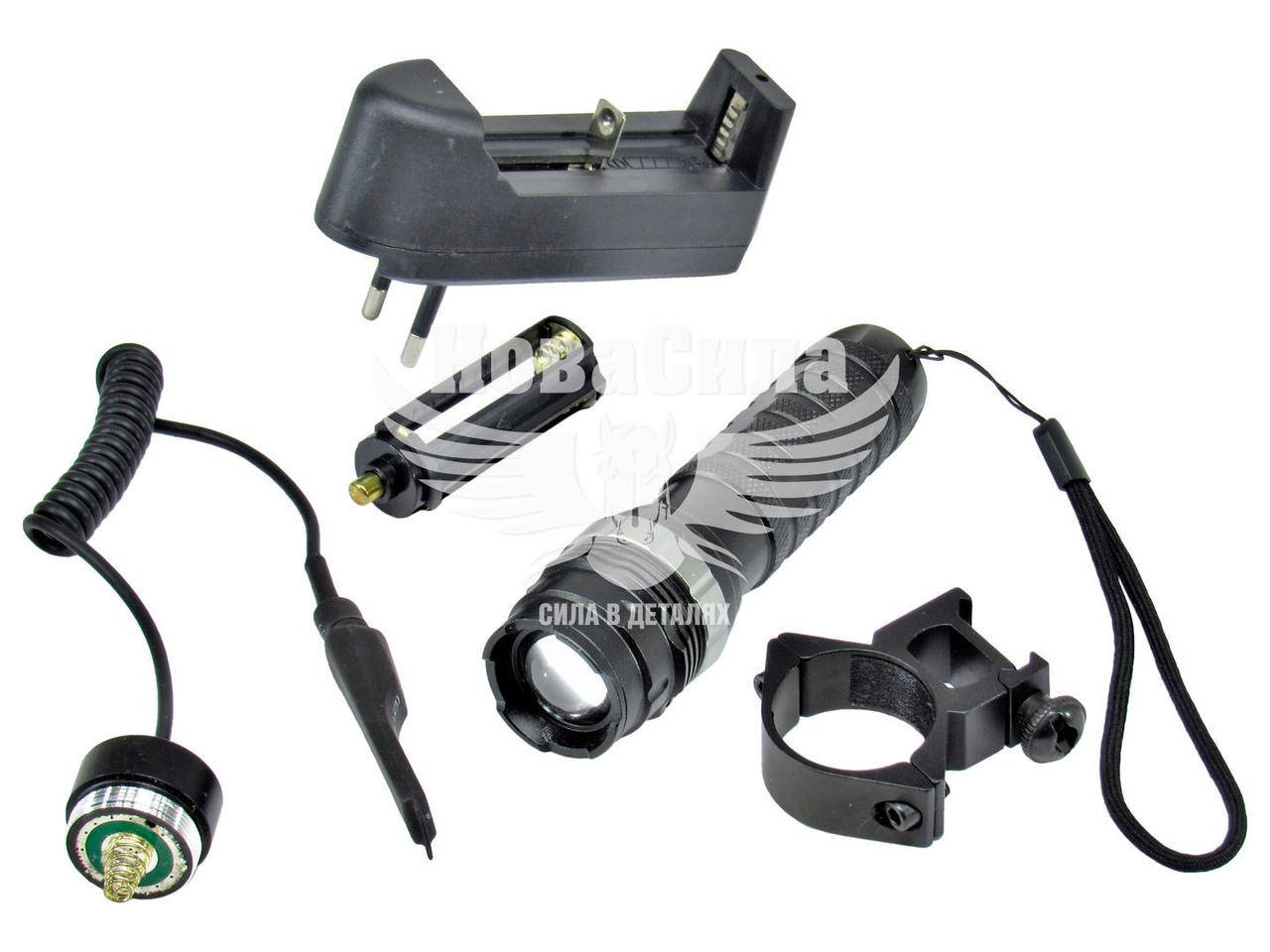 

Фонарик ручной (Bailong) линзовый POLICE 180000W (крепл. на оружие) BL-Q8483-XPE