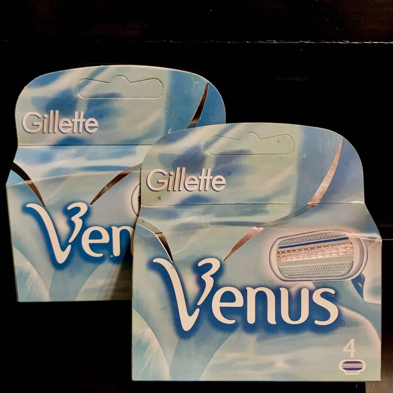 

Сменные кассеты (лезвия) женские джилет венус Gillette Venus 4 шт. в упаковке.