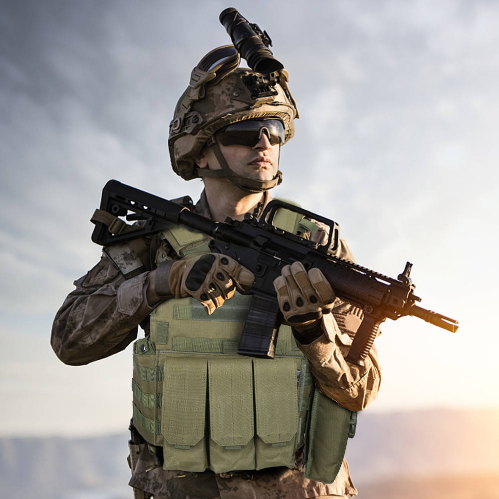 

Військово-тактичний жилет Розгрузка в зеленому кольорі