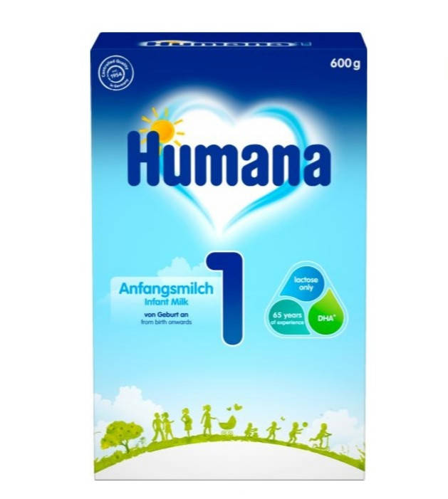 

Детская сухая молочная смесь Humana (Хумана) 1, 600г ( от 0 до 6 мес)