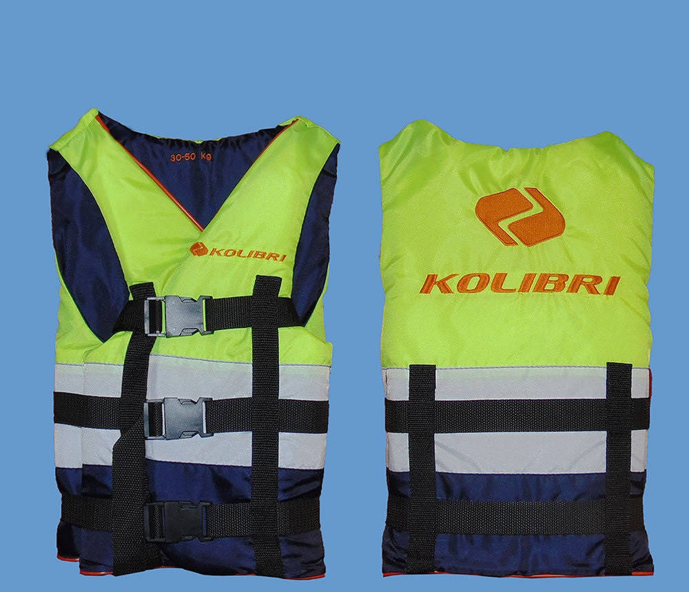 

Жилет страховочный Kolibri (30-50 кг) желтый+белый+синий