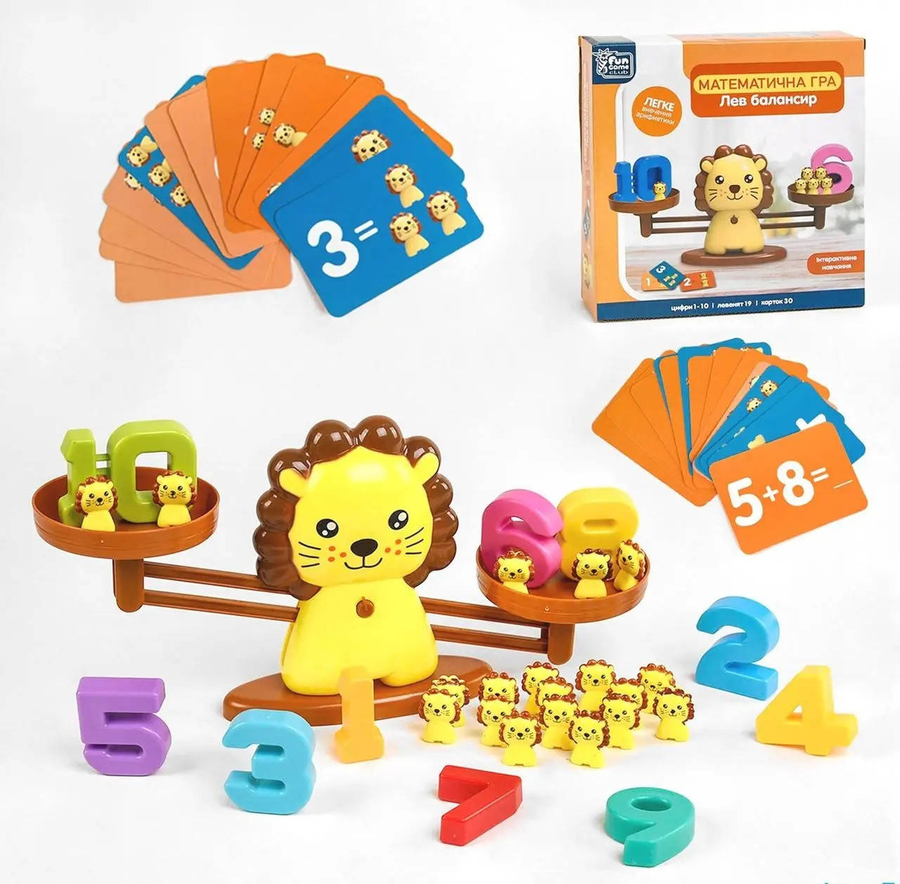 

Игра-балансир Сова Лев Пингвин 30299/32846/56427 математические весы Fun Game игрушка для детей игра баланс