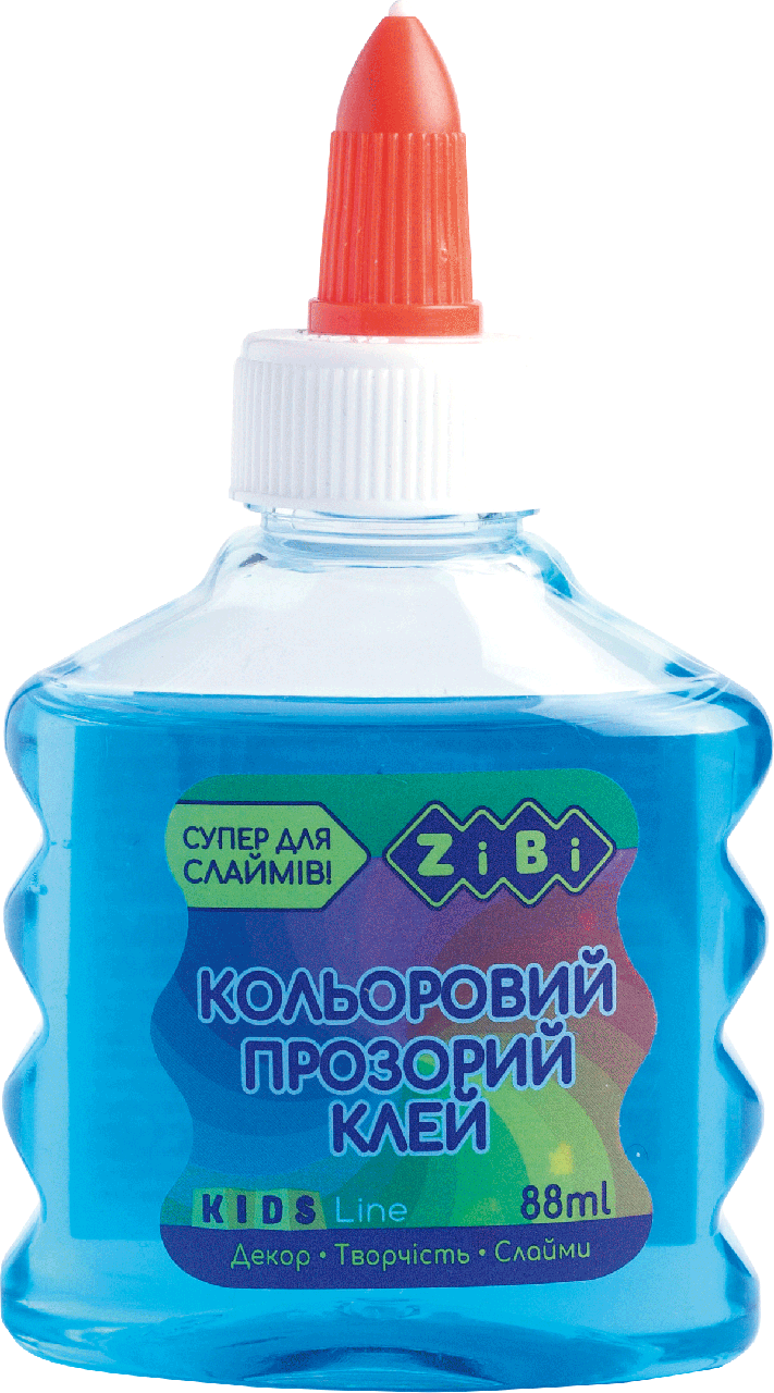 

Клей для слаймов голубой прозрачный на PVA-основе 88 мл. ZiBi (R)