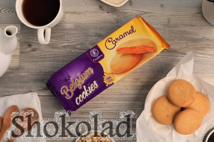 

Сдобное печенье с карамельной начинкой "Belgium cookies" 210 г.