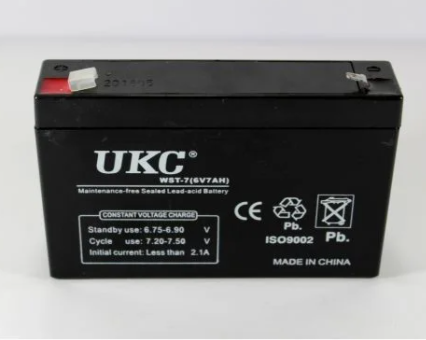 

Аккумуляторная батарея, Battery UKC 6V 7A