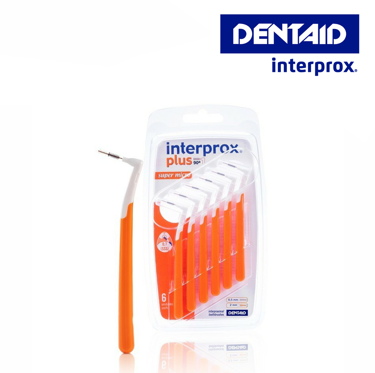 

Щетка межзубная INTERPROX PLUS 2G SUPER MICRO, 0.7 мм, 6 шт., Черный