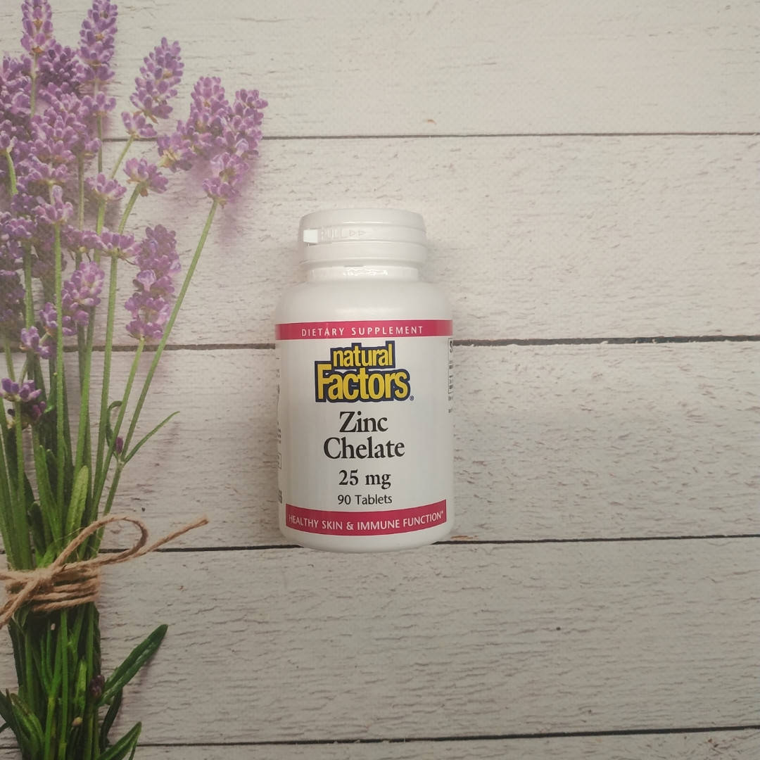 

Natural Factors Zinc Chelated 90 tab 25 mg zink , цинк хелатный 25 мг