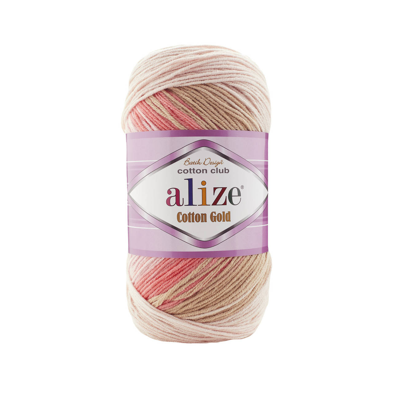 

Пряжа Alize Cotton Gold Batik 5970 розово-бежевый
