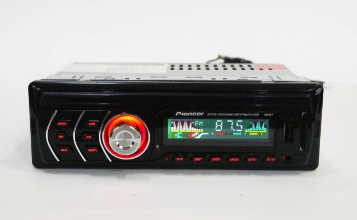 

Автомагнитола Pioneer 1DIN MP3 1581 с USB магнитола для авто несъемная KT