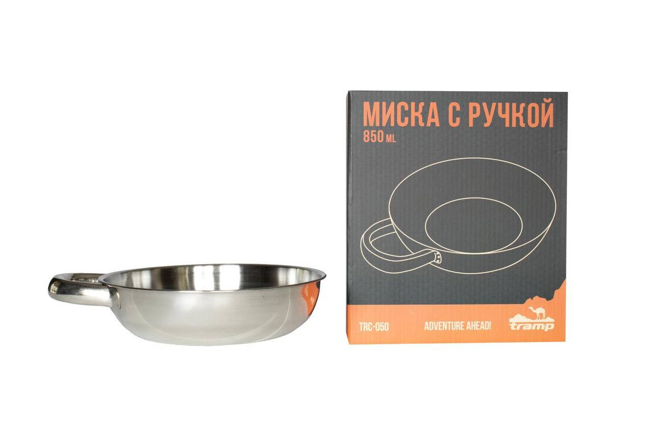 

Миска Tramp нержавеющая с ручкой TRC-050, Серый
