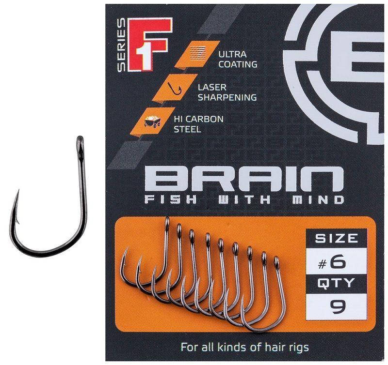 

Крючок Brain F1 Wide Gape № 8, 10 шт.