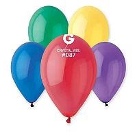 

Воздушные шарики кристалл ассорти 12" (30 см), Разные цвета