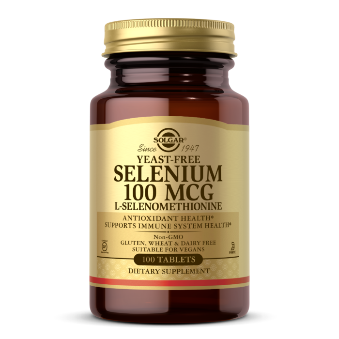 

Селен, ( Селенометионин), Selenium, Yeast-Free, Solgar, 100 Мкг, 100 Таблеток