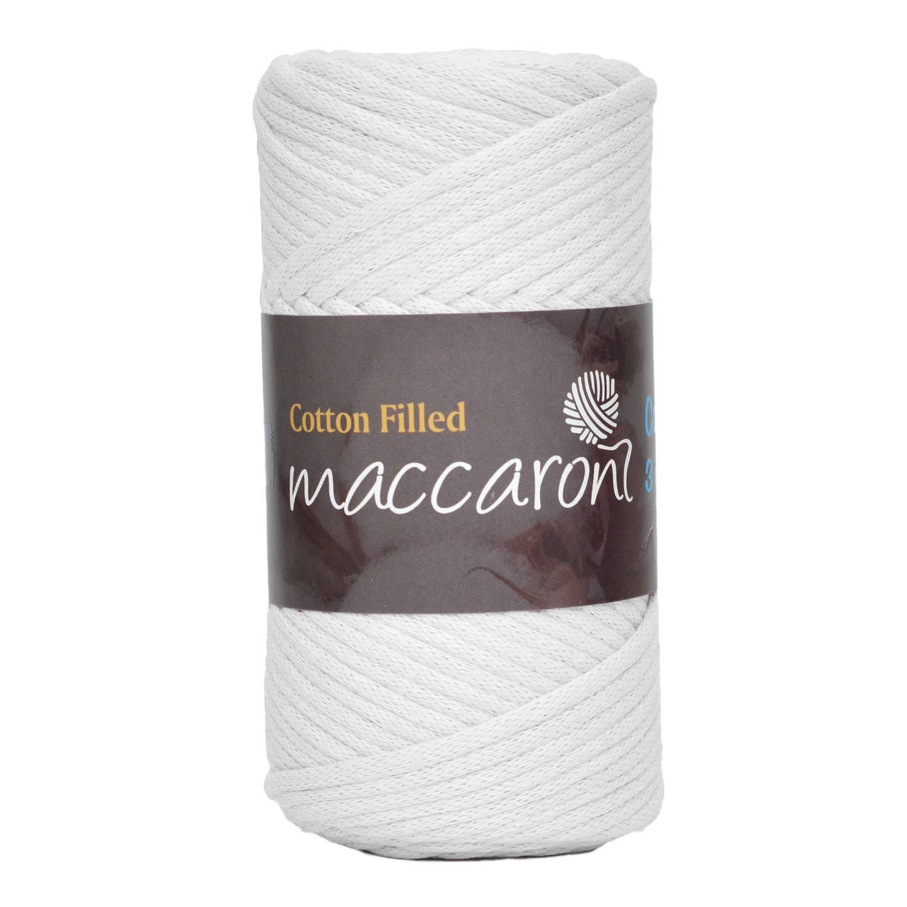 

Хлопковый шнур Maccaroni Cotton Filled 3 mm Белый