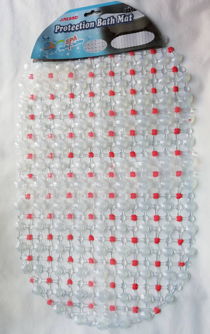 

Коврик в ванную силиконовый, овальный 35*58 см, Разные цвета