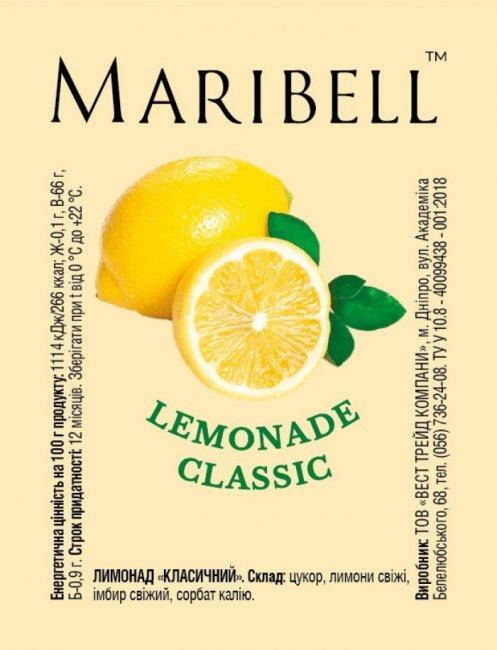

Лимонад ТМ Maribell "Классический" 50г