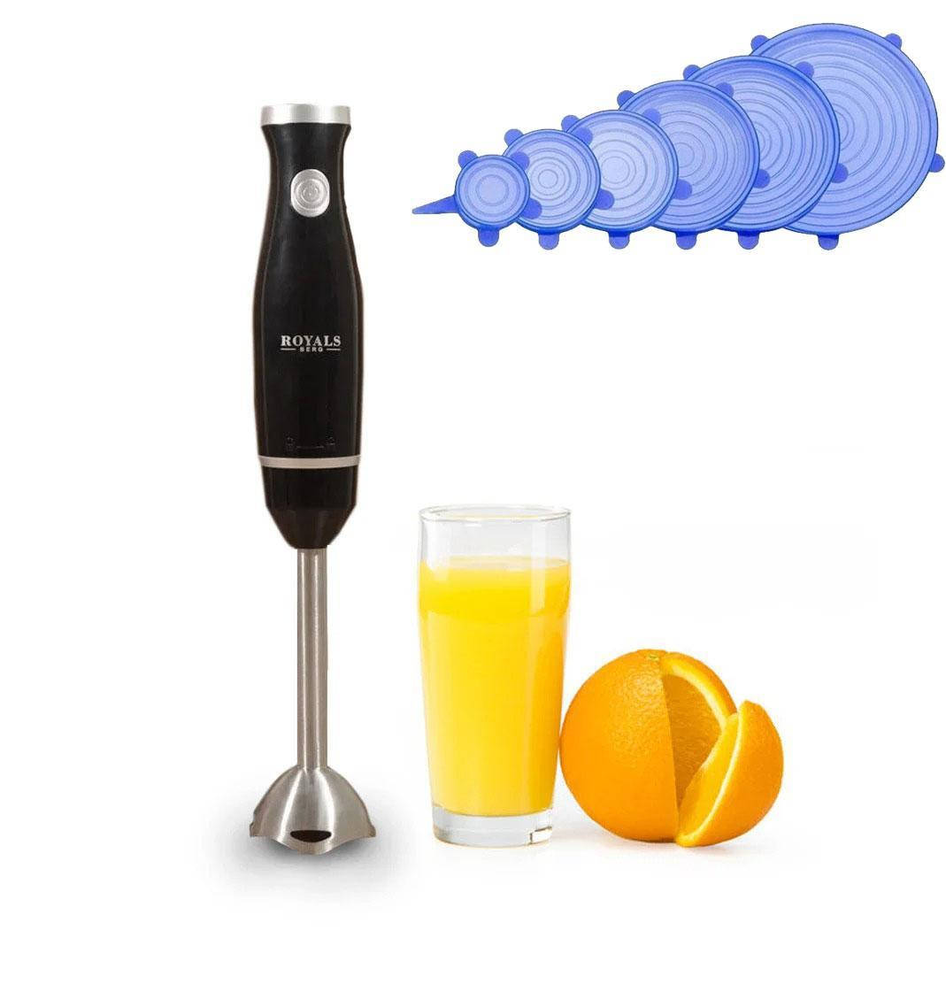 

Блендер погружной Royals Berg RB 3701 500W + ПОДАРОК Силиконовые крышки!, Черный
