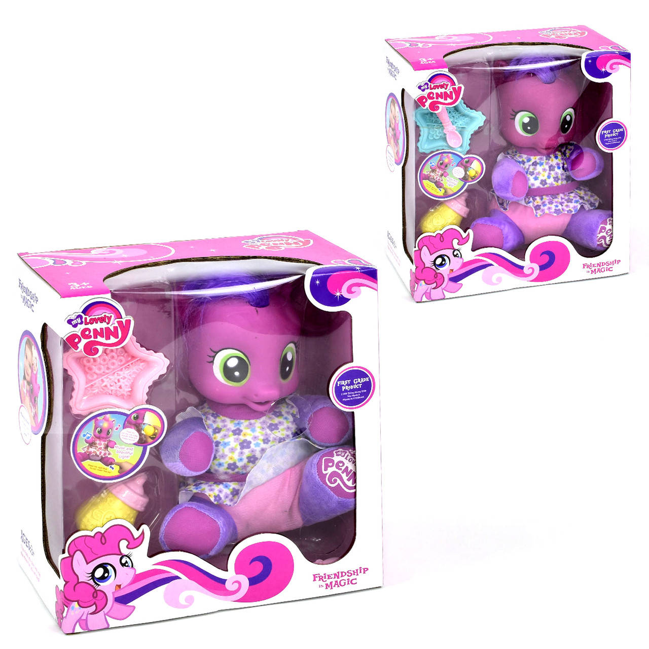 

Пони малышка My Little Pony (2 вида на выбор, разные цветом тарелочки) 66313