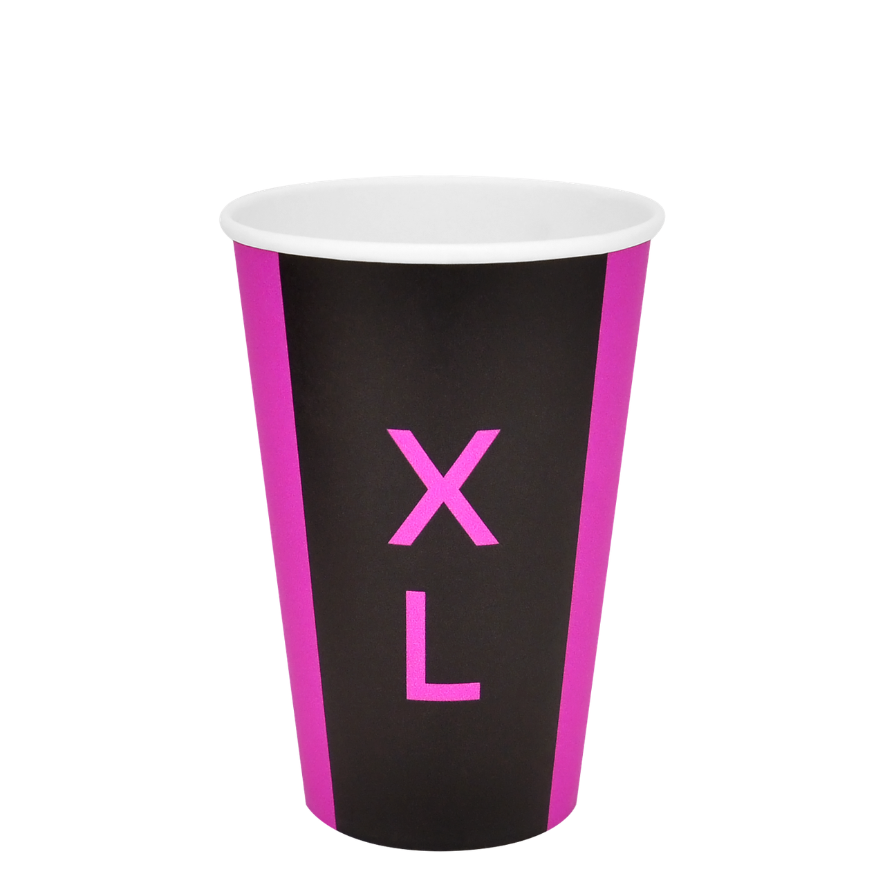 

Стакан бумажный 340 мл XL розовый