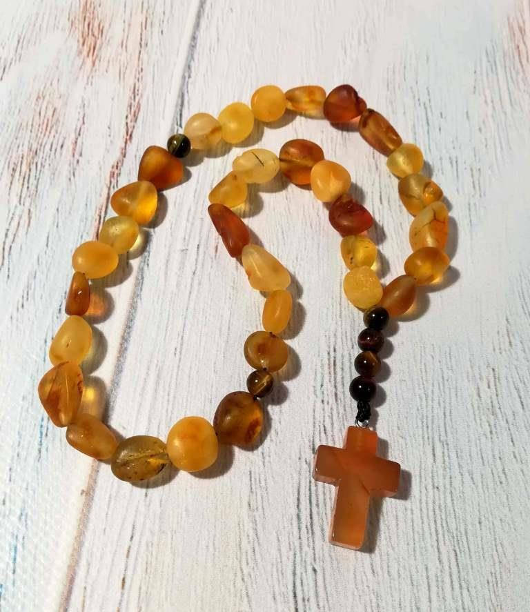 

Четки Янтарь 33 бусины классические (≈ 1.0*0.8 см), мусульманские четки из Янтаря \ Ч - 159, Разные цвета