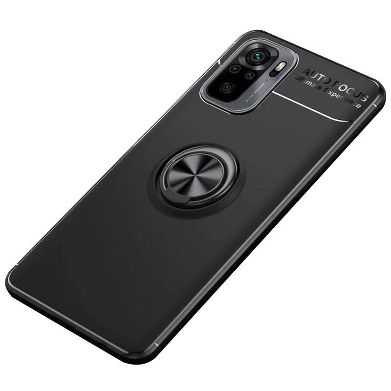 

Чехол под магнитный держатель для Xiaomi Redmi Note 10 / Note 10s (Черный / Черный)