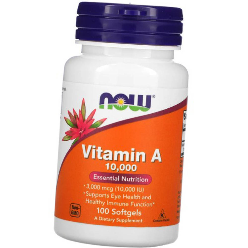 

Витамин А NOW Vitamin A 10,000 IU 100 гел капс