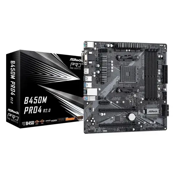 

Материнская плата ASRock B450M Pro4 R2.0 Socket AM4