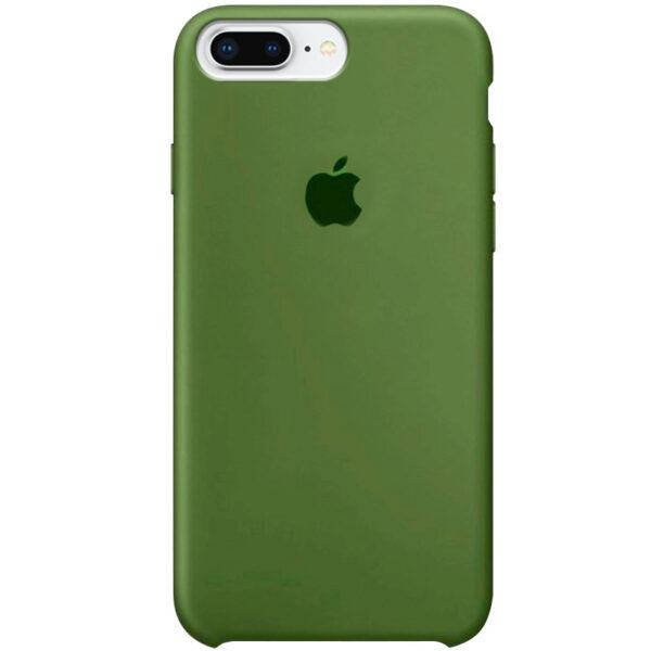 

Чехол Silicone Case для Apple iPhone 7 Plus/8 Plus Хаки Army Green Айфон 7 плюс 8 плюс, Темно-зеленый