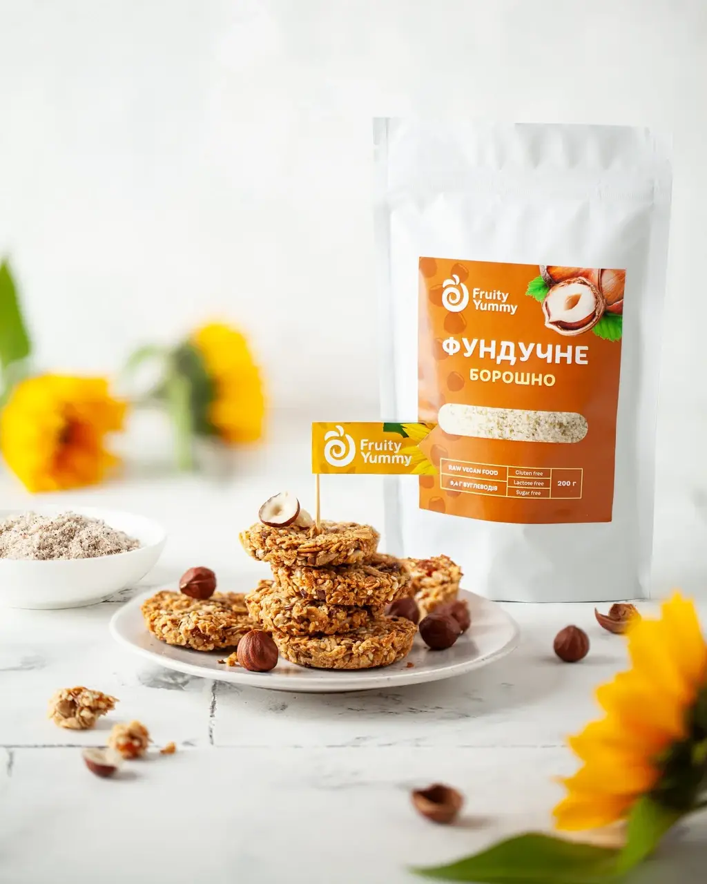 

Мука Фундучная, 200 г, Fruity Yummy