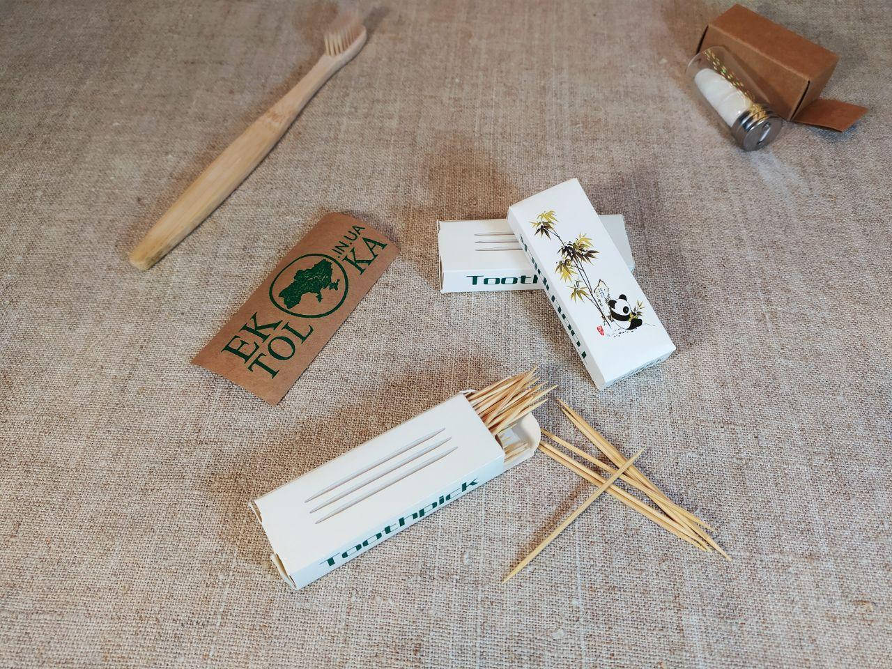 

Натуральные Тонкие бамбуковые зубочистки - Toothpick