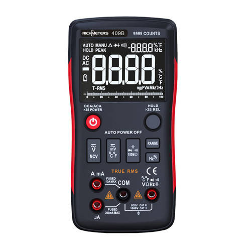 

Мультиметр цифровой RICHMETERS 409B, автовыбор, True RMS, 9999 отсчетов