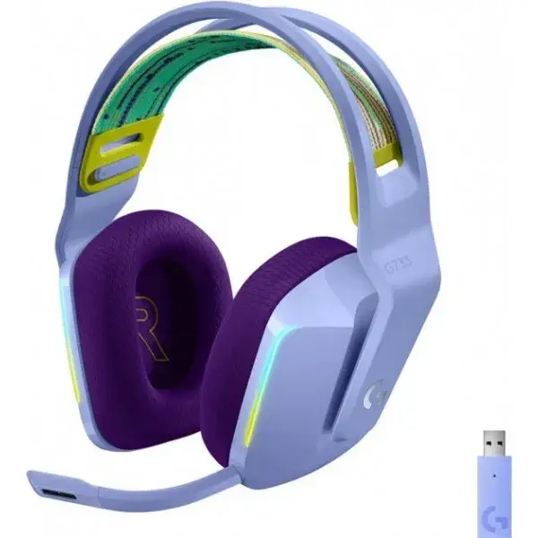 

Беспроводные наушники Logitech G733 L981-000890 Lilac LIGHTSPEED RGB