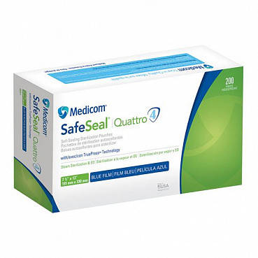 

Стерилизационные пакеты 191x330 мм, 200 шт Medicom SafeSeal Quattro