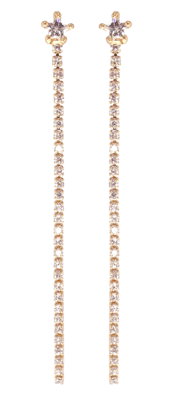 

Серьги Xuping Позолота 18K гвоздики (пусеты) "Цветочки с дорожками циркония"