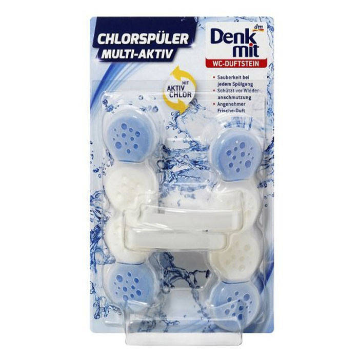 

Туалетный блок для унитаза Denkmit Chlorspuler освежитель 2 шт