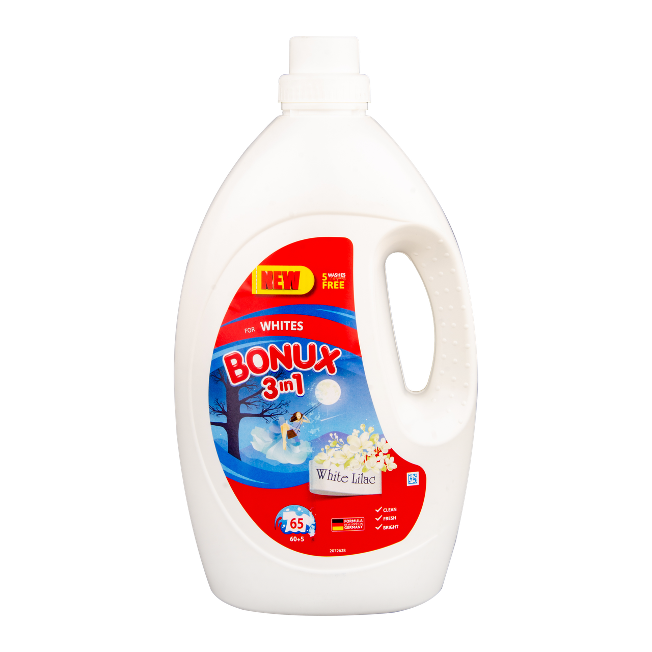 

Гель для стирки BONUX White Lilac 3,57 л (63 стирки)