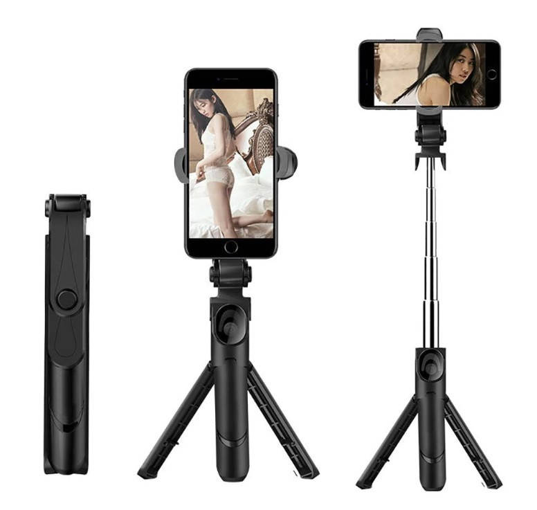 

Трипод для телефона bluetooth с пультом HobbyLane Черный