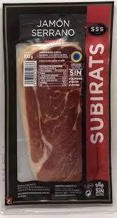 

Хамон Subirats Jamon Serrano нарезка 100 гр