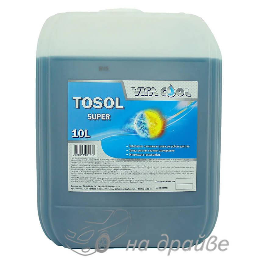 

Тосол -24°C синий 10 л Tosol Super Vira