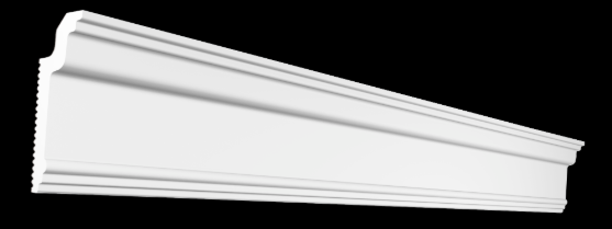 

Потолочный плинтус 2м GPX-3 80х30 mm для натяжных потолков, Белый