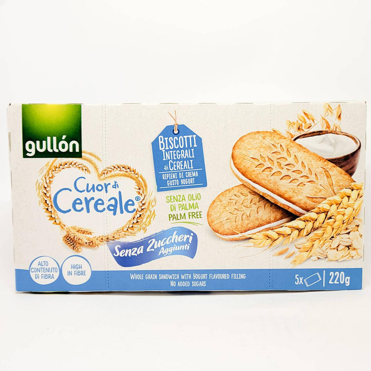 

Печенье без сахара Gullon Cuor di Cereale Senza Zuccheri 220 gram
