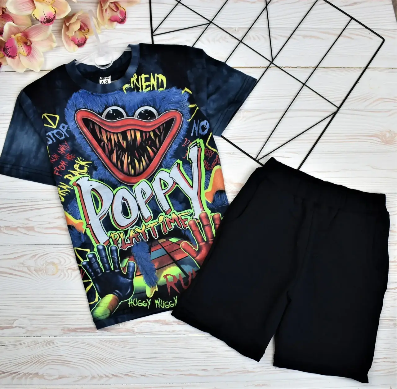 

Літній костюм на хлопчика 6-9р (футболка шорти) "Хаги Ваги"