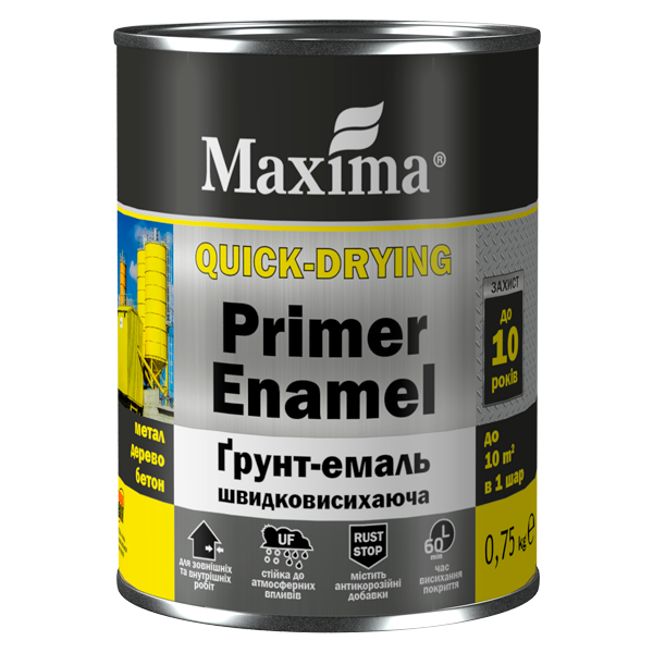 

Грунт-эмаль Maxima быстросохнущая Синяя 0.75кг, Синий
