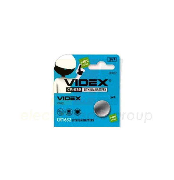 

Батарейка дисковая Videx CR 1632-U5 LITHIUM CR1632, 3V